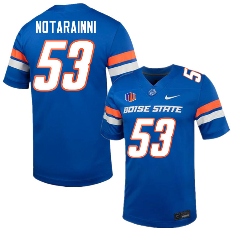 Marco Notarainni Jersey, Boise State Broncos #53 Marco Notarainni Football Jersey College Uniforms-B